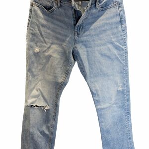 Edge Womens Faded Blue Straight Jeans